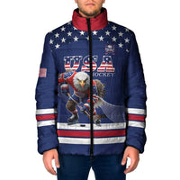Custom USA Ice Hockey Padded Jacket Eagle Mascot