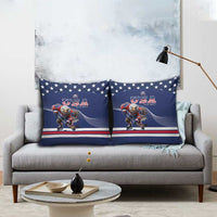 USA Ice Hockey Pillow Cover Eagle Mascot