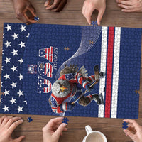 USA Ice Hockey Puzzle Eagle Mascot