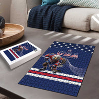 USA Ice Hockey Puzzle Eagle Mascot