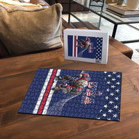 USA Ice Hockey Puzzle Eagle Mascot