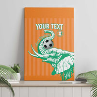 Custom Ivory Coast Football Canvas Wall Art Come On Elephants