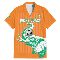 Custom Ivory Coast Football Family Matching Mermaid Dress and Hawaiian Shirt Come On Elephants