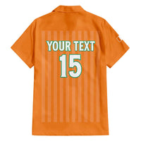 Custom Ivory Coast Football Family Matching Off Shoulder Short Dress and Hawaiian Shirt Come On Elephants