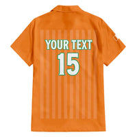 Custom Ivory Coast Football Family Matching Short Sleeve Bodycon Dress and Hawaiian Shirt Come On Elephants