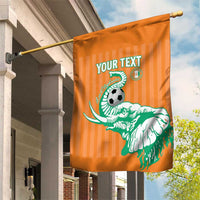Custom Ivory Coast Football Garden Flag Come On Elephants