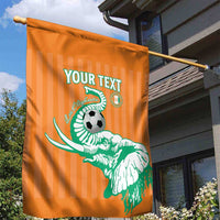 Custom Ivory Coast Football Garden Flag Come On Elephants
