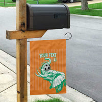 Custom Ivory Coast Football Garden Flag Come On Elephants