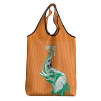 Custom Ivory Coast Football Grocery Bag Come On Elephants