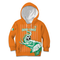 Custom Ivory Coast Football Kid Hoodie Come On Elephants