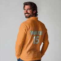 Custom Ivory Coast Football Long Sleeve Polo Shirt Come On Elephants
