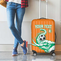 Custom Ivory Coast Football Luggage Cover Come On Elephants