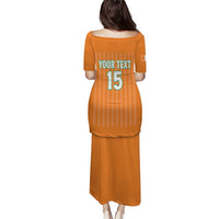 Custom Ivory Coast Football Puletasi Come On Elephants