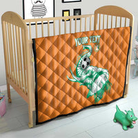 Custom Ivory Coast Football Quilt Come On Elephants