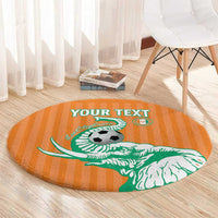 Custom Ivory Coast Football Round Carpet Come On Elephants