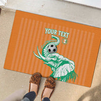 Custom Ivory Coast Football Rubber Doormat Come On Elephants