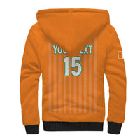 Custom Ivory Coast Football Sherpa Hoodie Come On Elephants