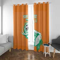 Custom Ivory Coast Football Window Curtain Come On Elephants