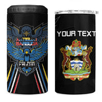 Custom Antigua and Barbuda Cricket 4 in 1 Can Cooler Tumbler Come On Falcons