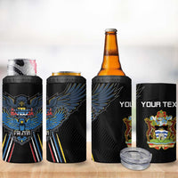 Custom Antigua and Barbuda Cricket 4 in 1 Can Cooler Tumbler Come On Falcons