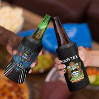 Custom Antigua and Barbuda Cricket 4 in 1 Can Cooler Tumbler Come On Falcons