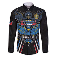 Custom Antigua and Barbuda Cricket Family Matching Off The Shoulder Long Sleeve Dress and Hawaiian Shirt Come On Falcons