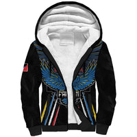 Custom Antigua and Barbuda Cricket Sherpa Hoodie Come On Falcons