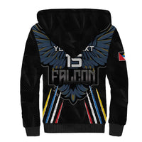 Custom Antigua and Barbuda Cricket Sherpa Hoodie Come On Falcons
