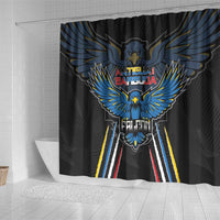 Antigua and Barbuda Cricket Shower Curtain Come On Falcons