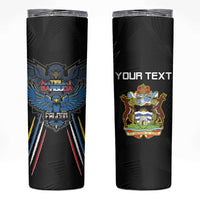 Custom Antigua and Barbuda Cricket Skinny Tumbler Come On Falcons