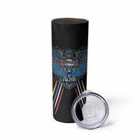 Custom Antigua and Barbuda Cricket Skinny Tumbler Come On Falcons
