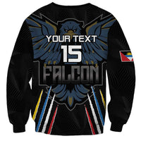 Custom Antigua and Barbuda Cricket Sweatshirt Come On Falcons