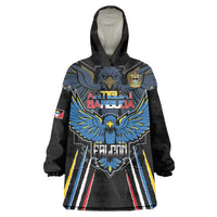 Custom Antigua and Barbuda Cricket Wearable Blanket Hoodie Come On Falcons