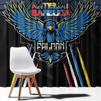 Antigua and Barbuda Cricket Window Curtain Come On Falcons