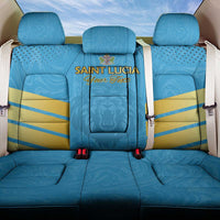 Custom Saint Lucia Cricket Back Car Seat Cover Go Beinspired