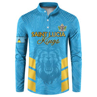 Custom Saint Lucia Cricket Button Sweatshirt Go Beinspired