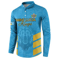 Custom Saint Lucia Cricket Button Sweatshirt Go Beinspired