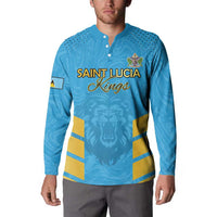 Custom Saint Lucia Cricket Button Sweatshirt Go Beinspired