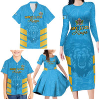 Custom Saint Lucia Cricket Family Matching Long Sleeve Bodycon Dress and Hawaiian Shirt Go Beinspired