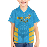 Custom Saint Lucia Cricket Family Matching Long Sleeve Bodycon Dress and Hawaiian Shirt Go Beinspired