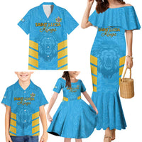 Custom Saint Lucia Cricket Family Matching Mermaid Dress and Hawaiian Shirt Go Beinspired