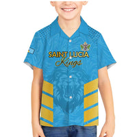 Custom Saint Lucia Cricket Family Matching Mermaid Dress and Hawaiian Shirt Go Beinspired
