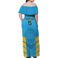 Custom Saint Lucia Cricket Family Matching Off Shoulder Maxi Dress and Hawaiian Shirt Go Beinspired