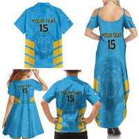 Custom Saint Lucia Cricket Family Matching Summer Maxi Dress and Hawaiian Shirt Go Beinspired