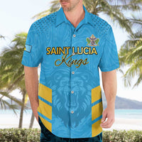 Custom Saint Lucia Cricket Hawaiian Shirt Go Beinspired