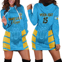 Custom Saint Lucia Cricket Hoodie Dress Go Beinspired