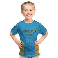 Custom Saint Lucia Cricket Kid T Shirt Go Beinspired