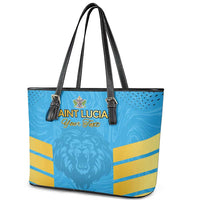 Custom Saint Lucia Cricket Leather Tote Bag Go Beinspired