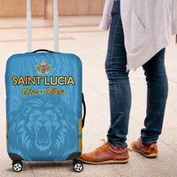 Custom Saint Lucia Cricket Luggage Cover Go Beinspired