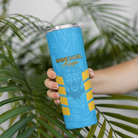 Custom Saint Lucia Cricket Skinny Tumbler Go Beinspired